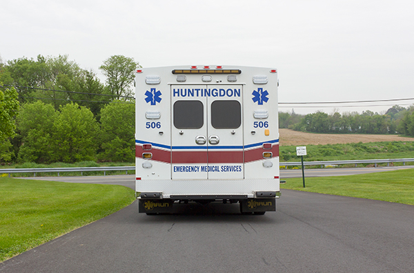 Braun Chief XL Type III ambulance - Huntingdon Ambulance Authority - rear