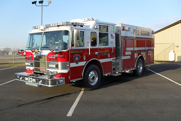 2010 Pierce Contender - PUC pumper fire engine - driver front