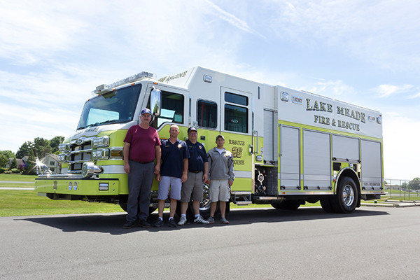 2016 Pierce Impel - PUC rescue pumper - group photo