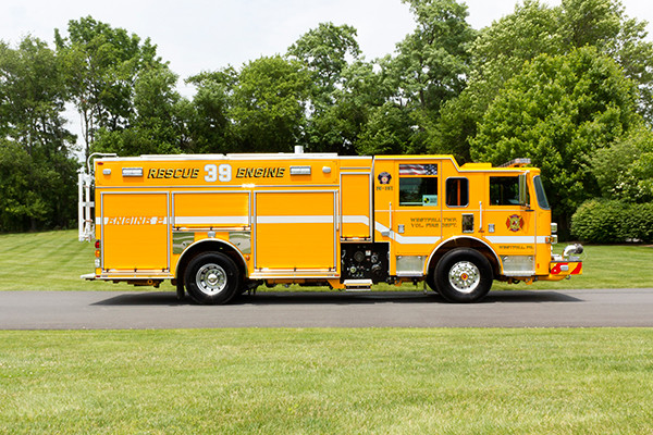 2016 Pierce Arrow XT PUC pumper - rescue engine - passenger side