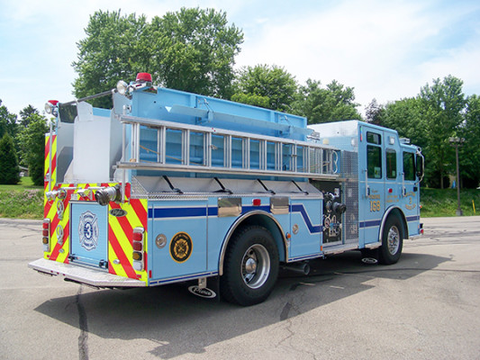 2016 Pierce Enforcer - fire engine pumper - passenger rear