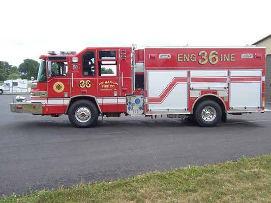 2009 Pierce Quantum - PUC rescue pumper - fire engine - driver side