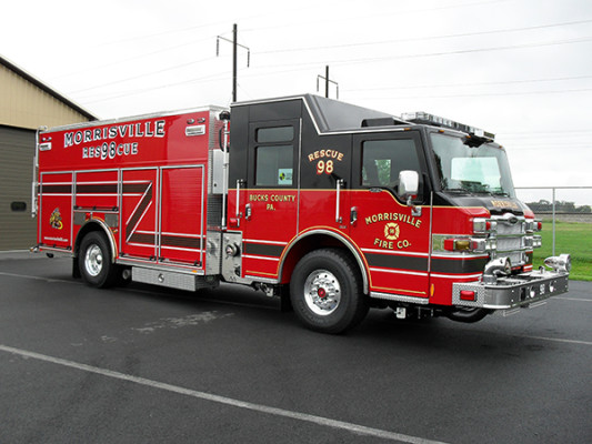 2009 Pierce Velocity PUC rescue pumper - rescue fire engine - passenger front