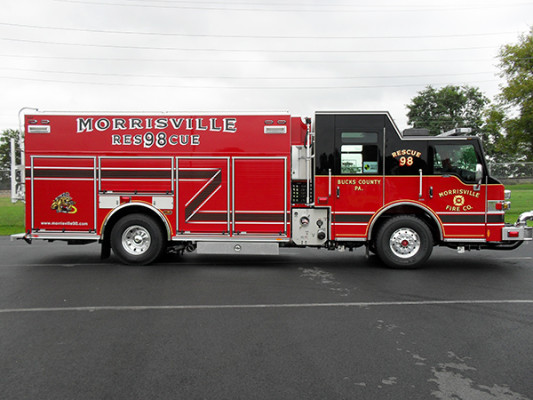 2009 Pierce Velocity PUC rescue pumper - rescue fire engine - passenger side