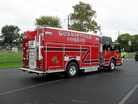 2009 Pierce Velocity PUC rescue pumper - rescue fire engine - passenger rear