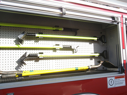 2009 Pierce Arrow XT - new aerial ladder truck - custom tool board