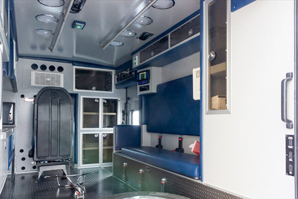 2016 Braun Chief XL - Type I ambulance - module interior passenger side