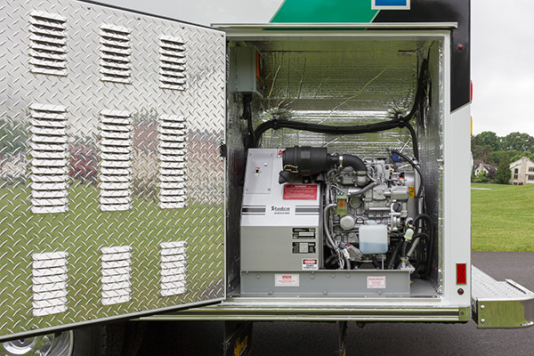 2016 Braun Liberty - Type I ambulance - generator compartment