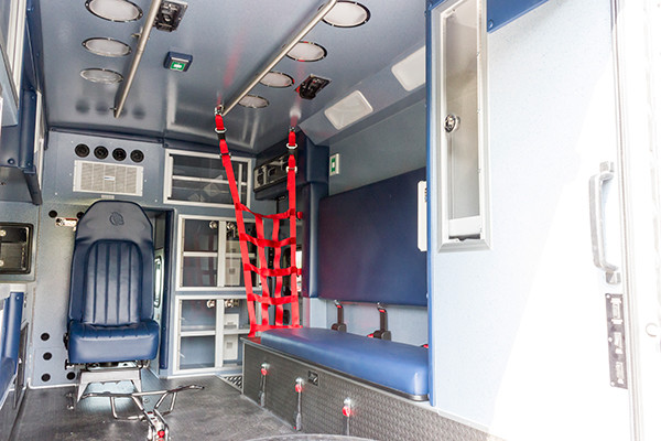 2016 Braun Chief XL - Type I ambulance - module interior passenger side