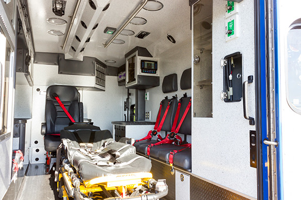 2016 Braun custom ambulance - Chief XL Type III ambulance - module interior passenger side