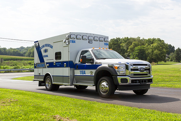 2016 Braun Express Plus - Type I ambulance - passenger front