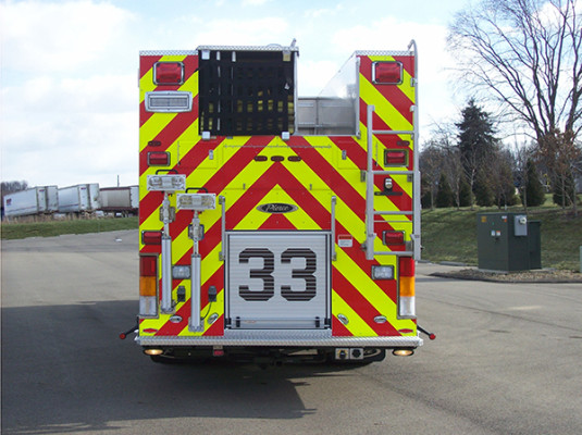 2009 Pierce Velocity - custom pumper fire engine - rear