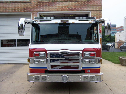 fire engine - Pierce Velocity pumper - front