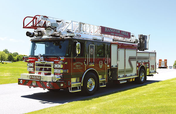 75' HAL Heavy Duty Aluminum Aerial Ladder Truck