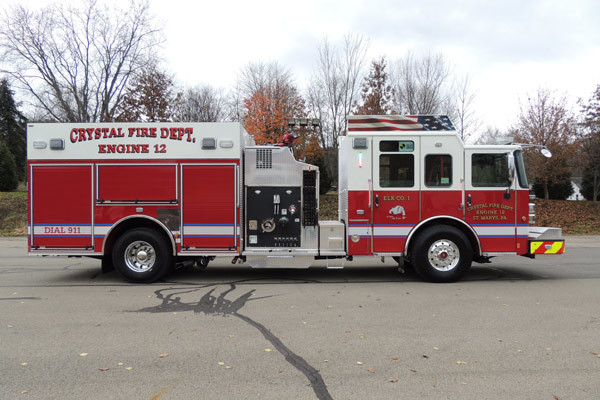 new rescue fire engine sales - 2016 Pierce Enforcer - passenger side