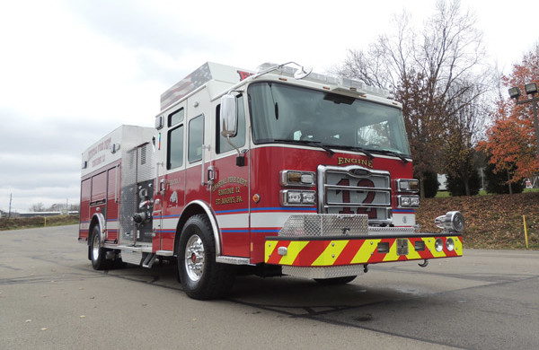 new rescue fire engine sales - 2016 Pierce Enforcer - passenger front