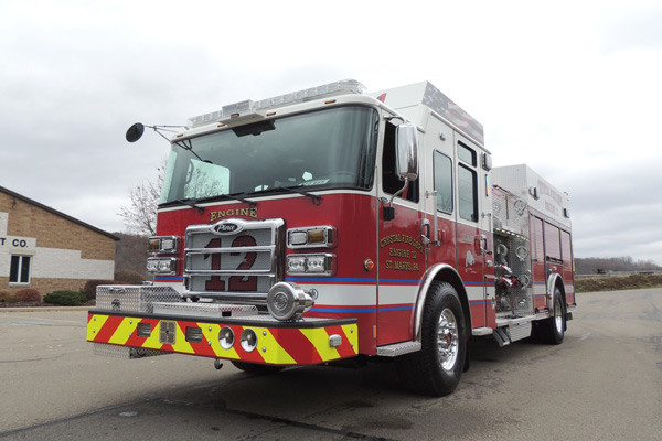 new rescue fire engine sales - 2016 Pierce Enforcer - driver front