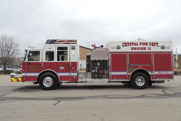 new rescue fire engine sales - 2016 Pierce Enforcer - driver side