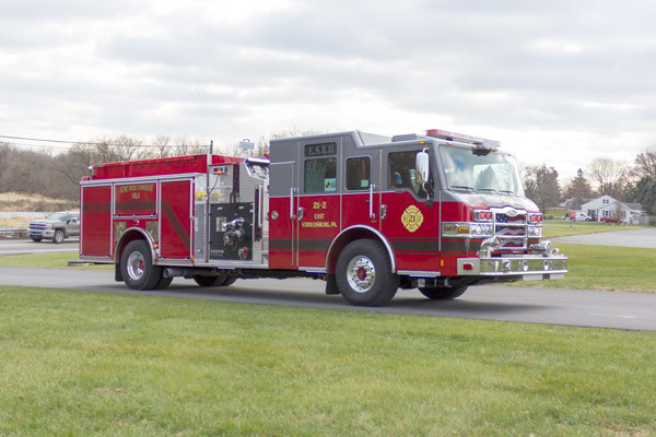 new fire pumper sales - 2017 Pierce Velocity - passenger front