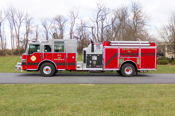 new fire pumper sales - 2017 Pierce Velocity - driver side