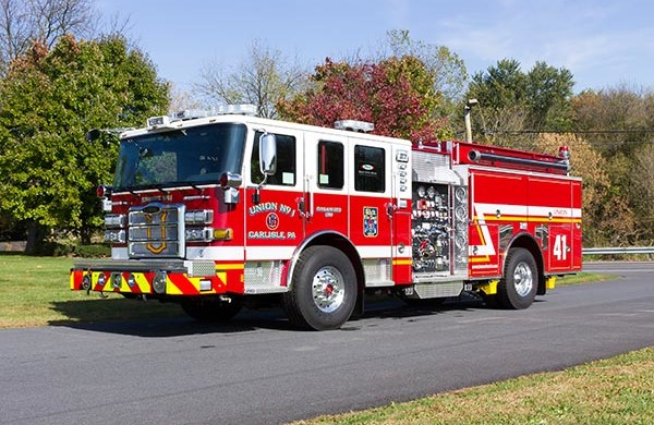 2016 Pierce Enforcer fire engine - new pumper sales - driver front