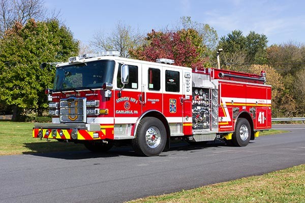 2016 Pierce Enforcer fire engine - new pumper sales - driver front