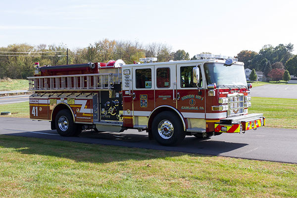 2016 Pierce Enforcer fire engine - new pumper sales - passenger front