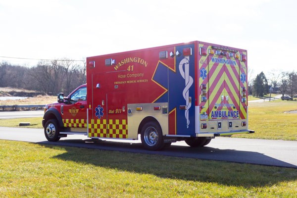 Glick Fire Equipment - Pennsylvania new type I ambulance sales - driver rear