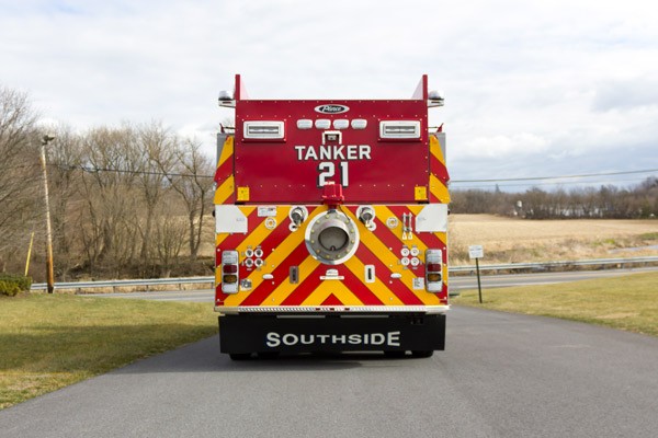 new 2016 Pierce commercial fire tanker sales in PA - Glick Fire Equipment - rear