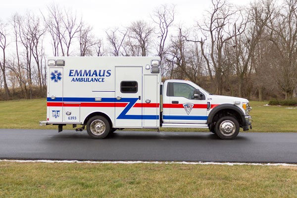 new Braun type 1 ambulance sales in Pennsylvania - passenger side