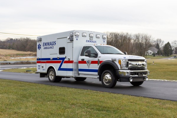 new Braun type 1 ambulance sales in Pennsylvania - passenger front