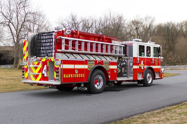 2017 Pierce fire engine pumper - emergency vehicle sales service in Pennsylvania - passenger rear