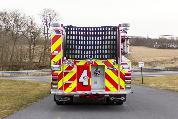 2017 Pierce fire engine pumper - emergency vehicle sales service in Pennsylvania - rear