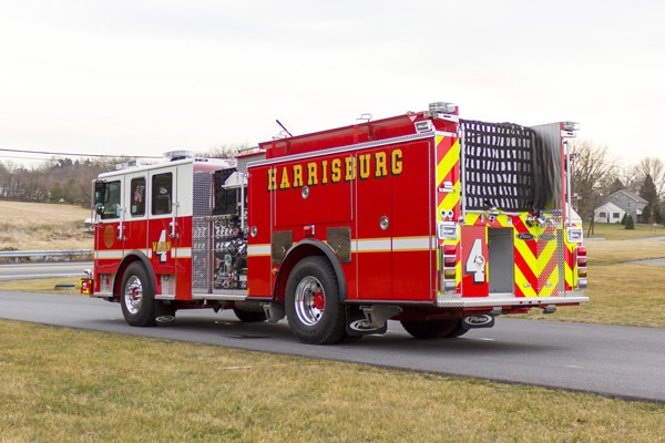 2017 Pierce fire engine pumper - emergency vehicle sales service in Pennsylvania - driver rear