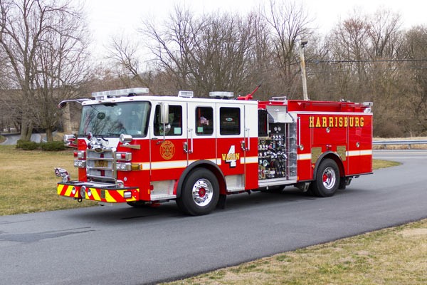 2017 Pierce fire engine pumper - emergency vehicle sales service in Pennsylvania - driver front