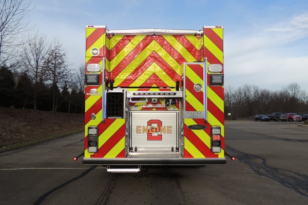 2017 Pierce Quantum pumper - fire engine sales and service - rear