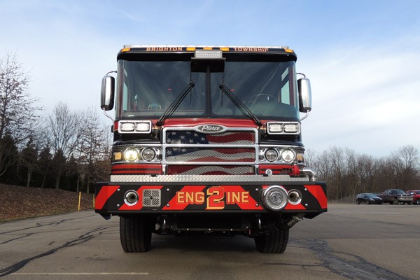 2017 Pierce Quantum pumper - fire engine sales and service - front