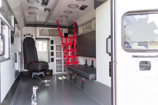 new 2017 Braun Type III ambulance sales in PA - module interior passenger side