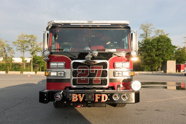 new rescue pumper in PA - 2017 Pierce Arrow XT fire rescue engine - front