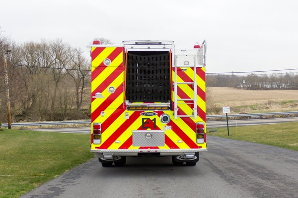 2017 Pierce Enforcer fire engine - rear