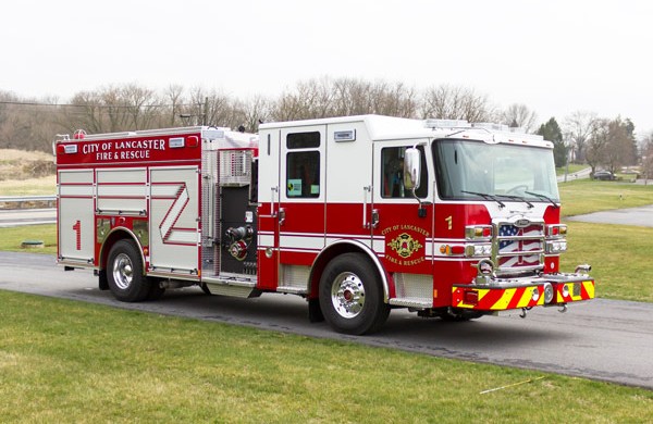 2017 Pierce Enforcer fire engine - passenger front