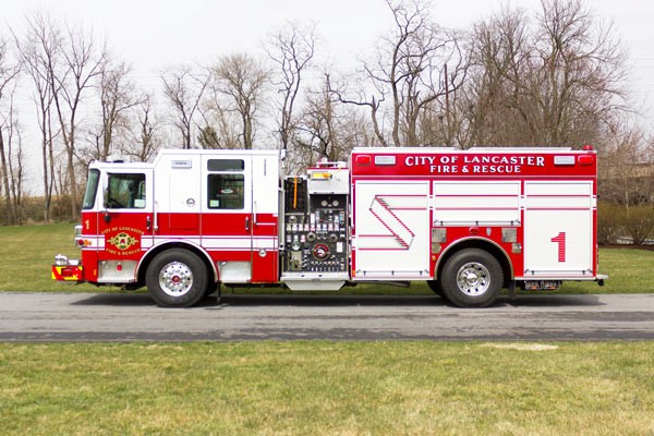 2017 Pierce Enforcer fire engine - driver side