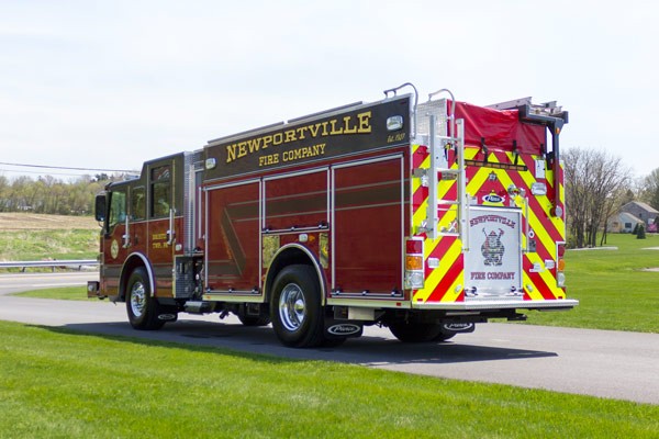 new 2017 Pierce Impel fire engine - pumper sales in PA - driver rear