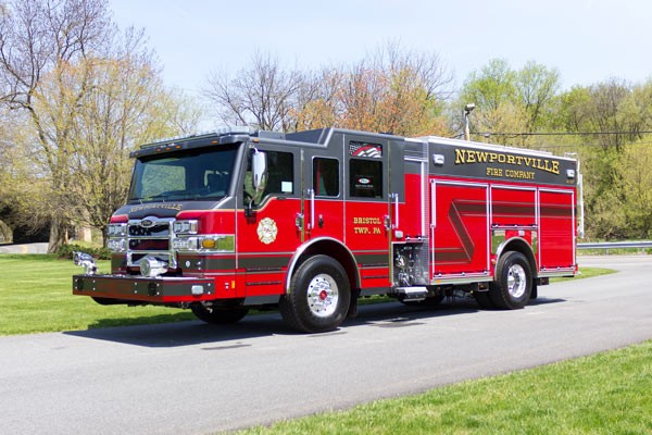 new 2017 Pierce Impel fire engine - pumper sales in PA - driver front