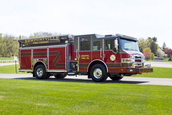 new 2017 Pierce Impel fire engine - pumper sales in PA - passenger front