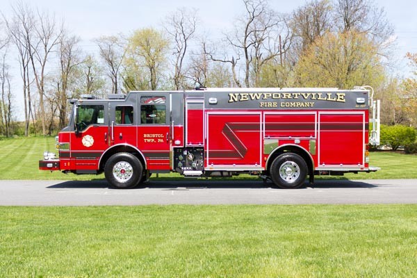 new 2017 Pierce Impel fire engine - pumper sales in PA - driver side