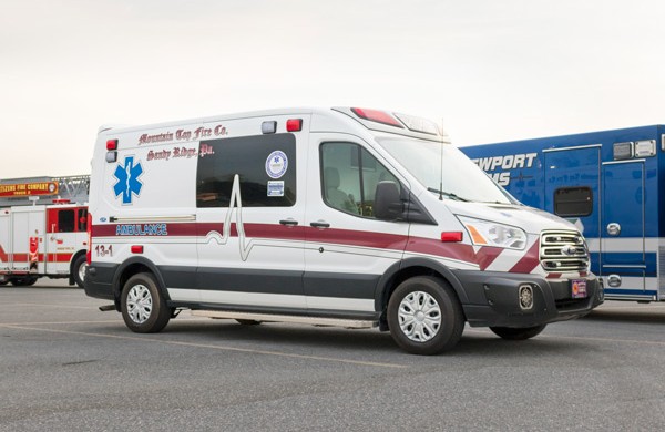 passenger front view 2017 Demers Transit Type II ambulance