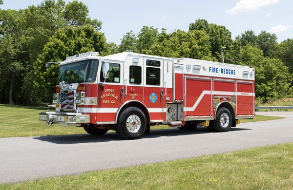 driver front view new 2017 Pierce Enforcer PUC pumper