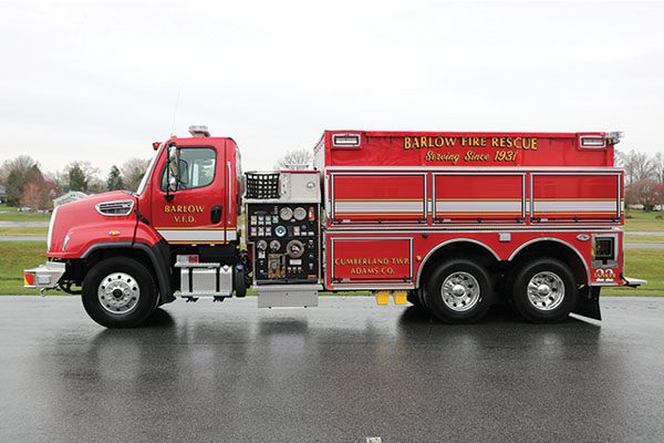 BARLOW VOLUNTEER FIRE COMPANY Pierce Dryside Tanker