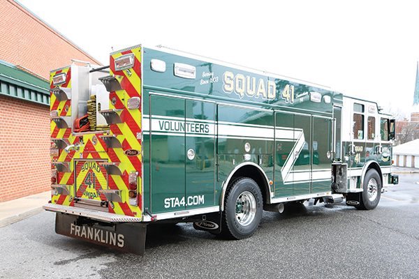 FRANKLIN FIRE COMPANY No 4 - Pierce Rescue Pumper